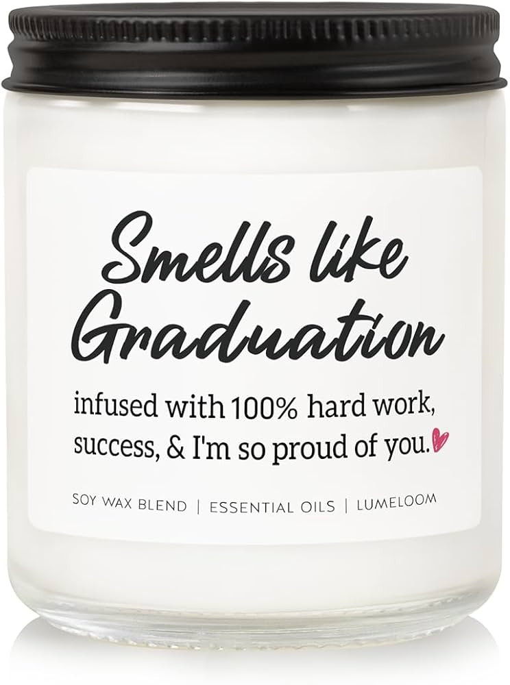 LUMELOOM Graduation Gifts for Her, Him, 9oz Aromatherapy Lavender Scented Soy Wax Candle, 2026 Co... | Amazon (US)
