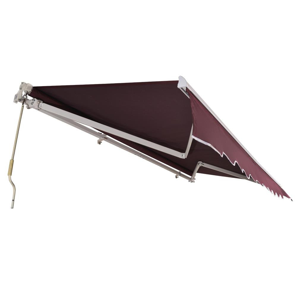 Ktaxon Retractable Patio Awning 12 x 10 Feet Sand Wine Red | Walmart (US)