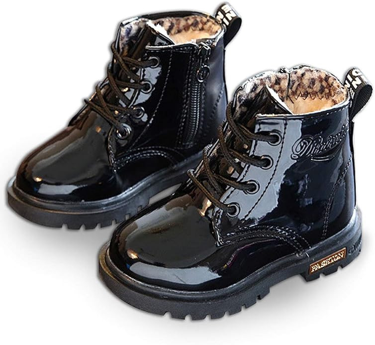 Unitysow Boys Girls Toddler/Little Kid/Big Kid British Style Ankle Boots Waterproof Lace-Up Side ... | Amazon (CA)