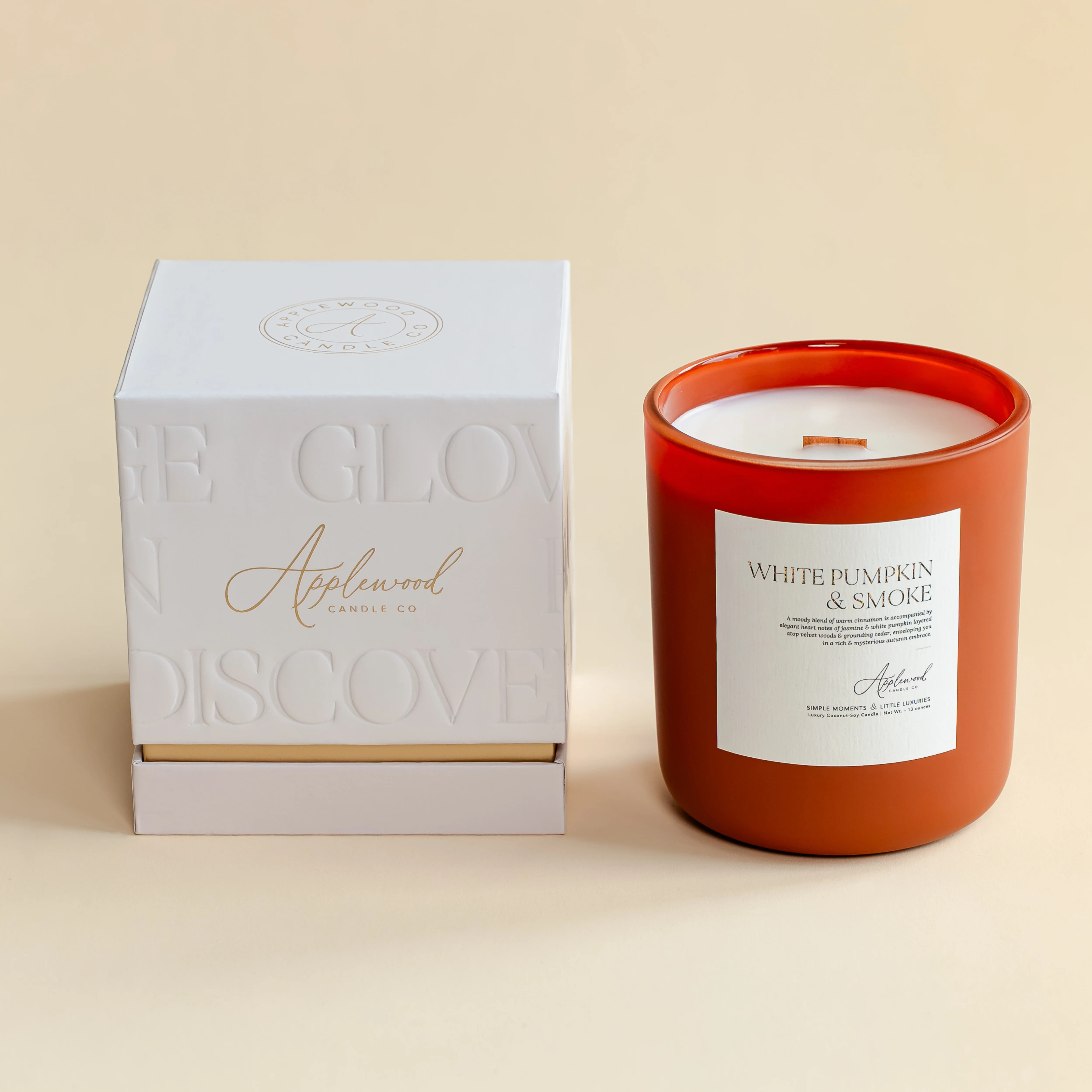 White Pumpkin & Smoke - Applewood Candle Co. | Applewood Candle Co.