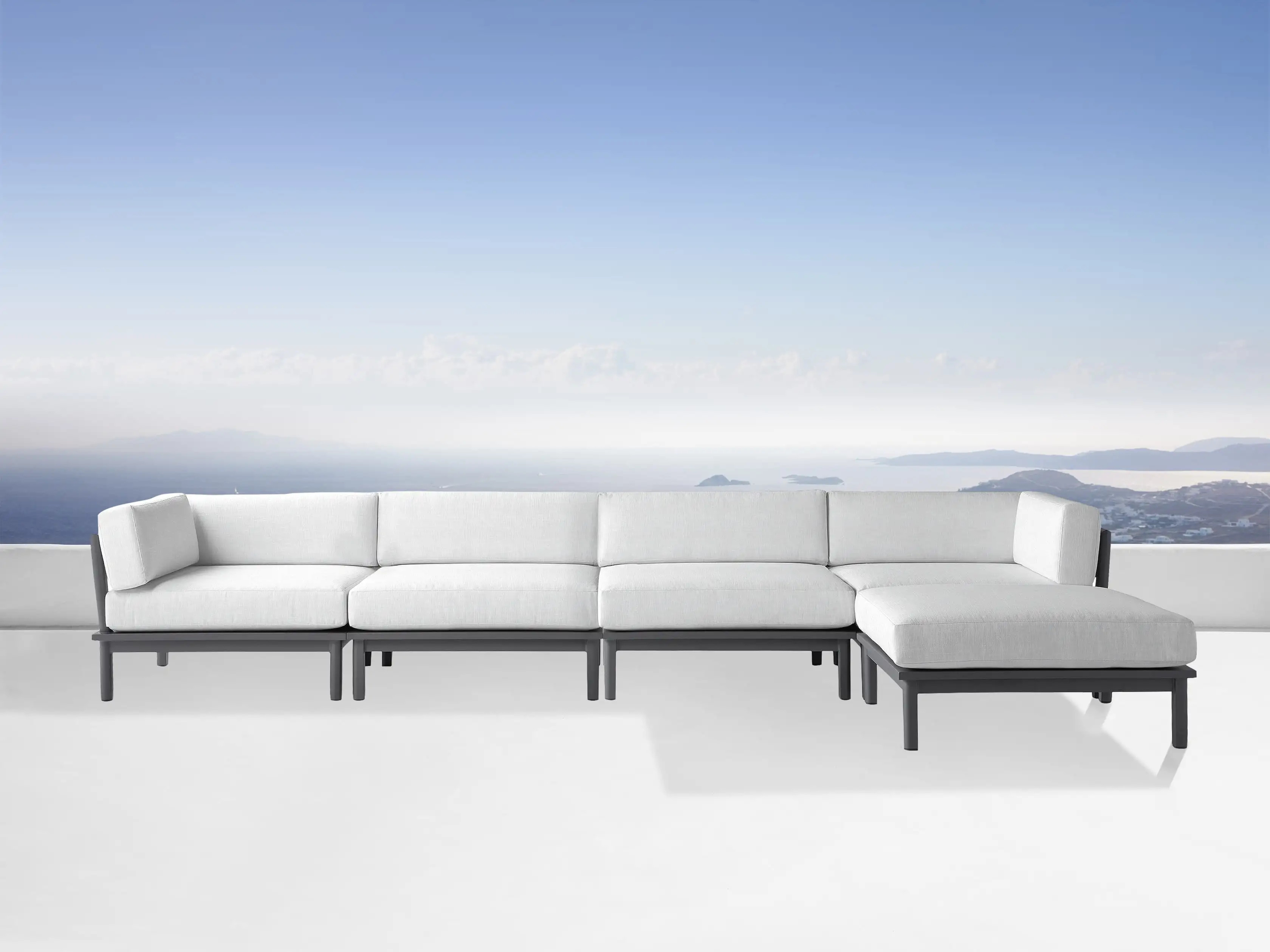 Costa Outdoor Aluminum Five Piece Sectional | Arhaus