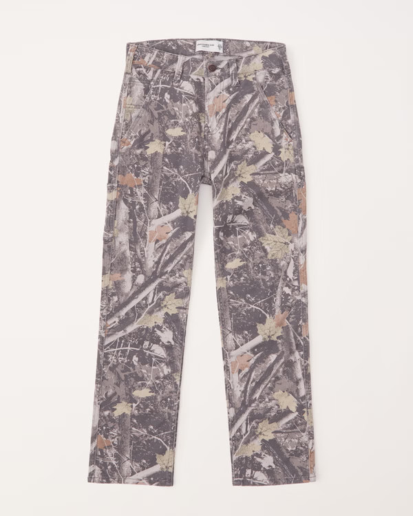 knit twill loose pants | Abercrombie & Fitch (US)