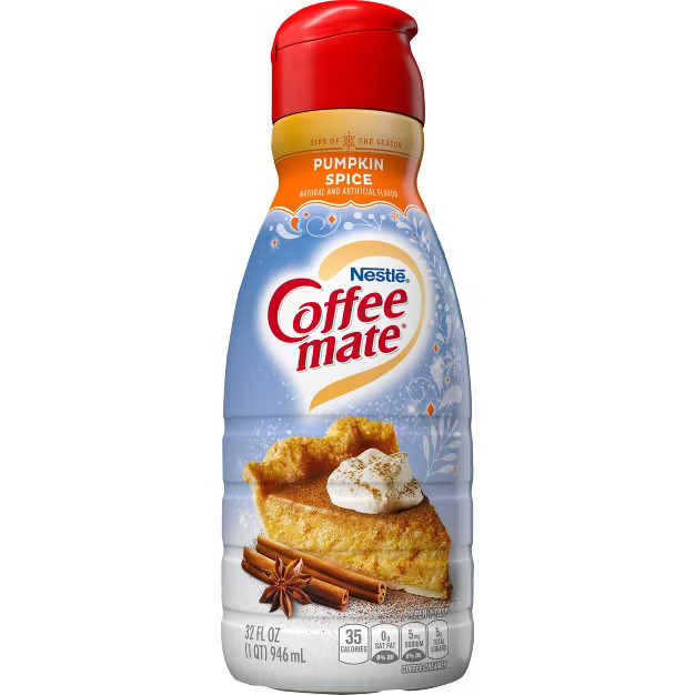 Coffee mate Pumpkin Spice Coffee Creamer - 1qt | Target