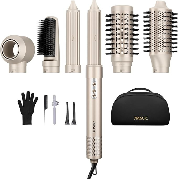 7MAGIC 6 in 1 Multi Hair Styler Dryer Brush, 110,000 RPM High-Speed, Negative Ionic, Fast Drying ... | Amazon (US)