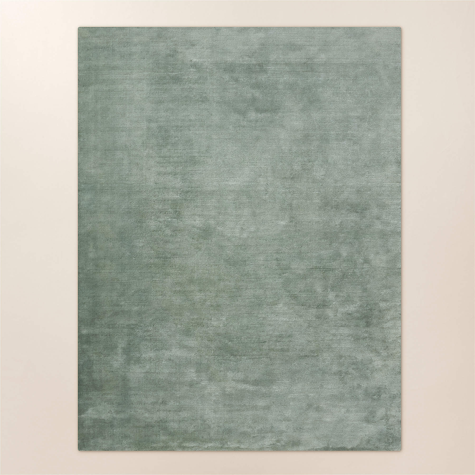 Leonore Handloomed Faded Teal Wool Area Rug 8'x10' + Reviews | CB2 | CB2