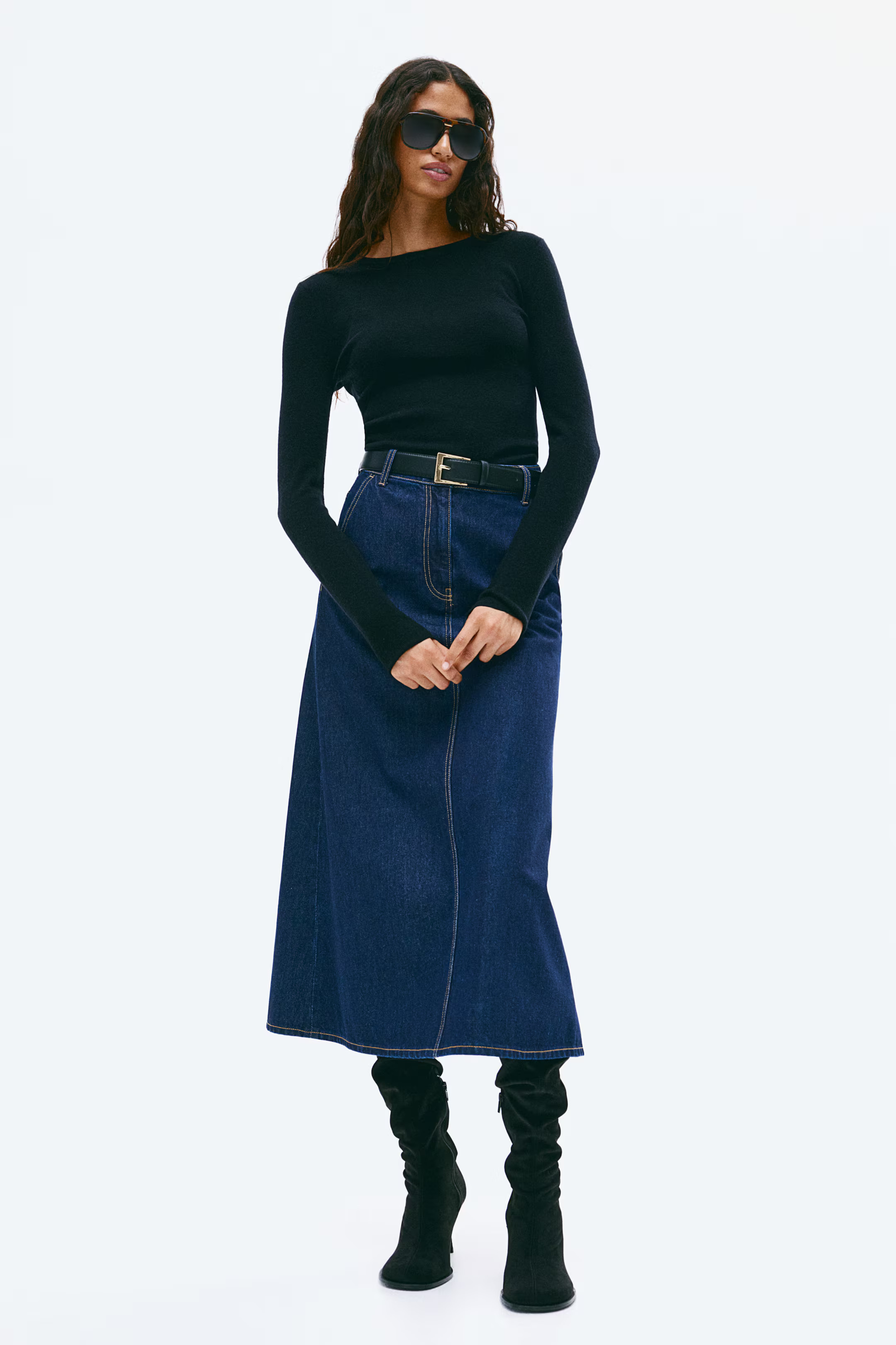 Fine-Knit Cashmere-Blend Top | H&M (US + CA)