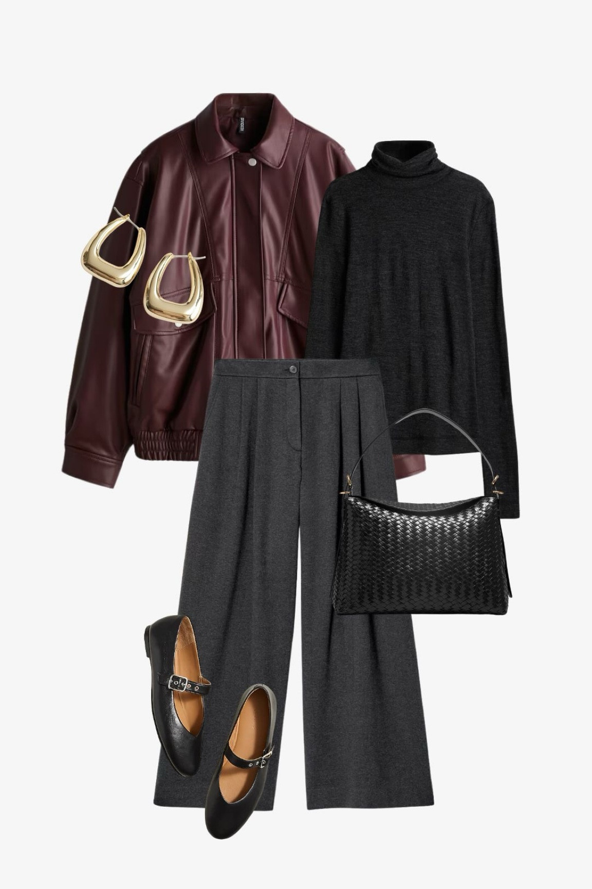 Styling this pretty burgundy coat from H&M for autumn 🍂💫 
