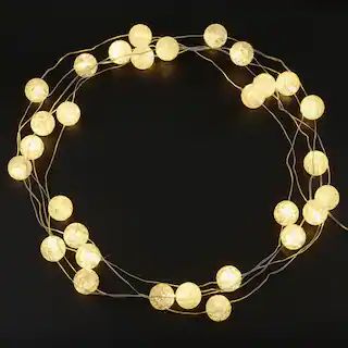 30ct. Crackle Ball LED String Lights by Ashland™  | Michaels | Michaels Stores
