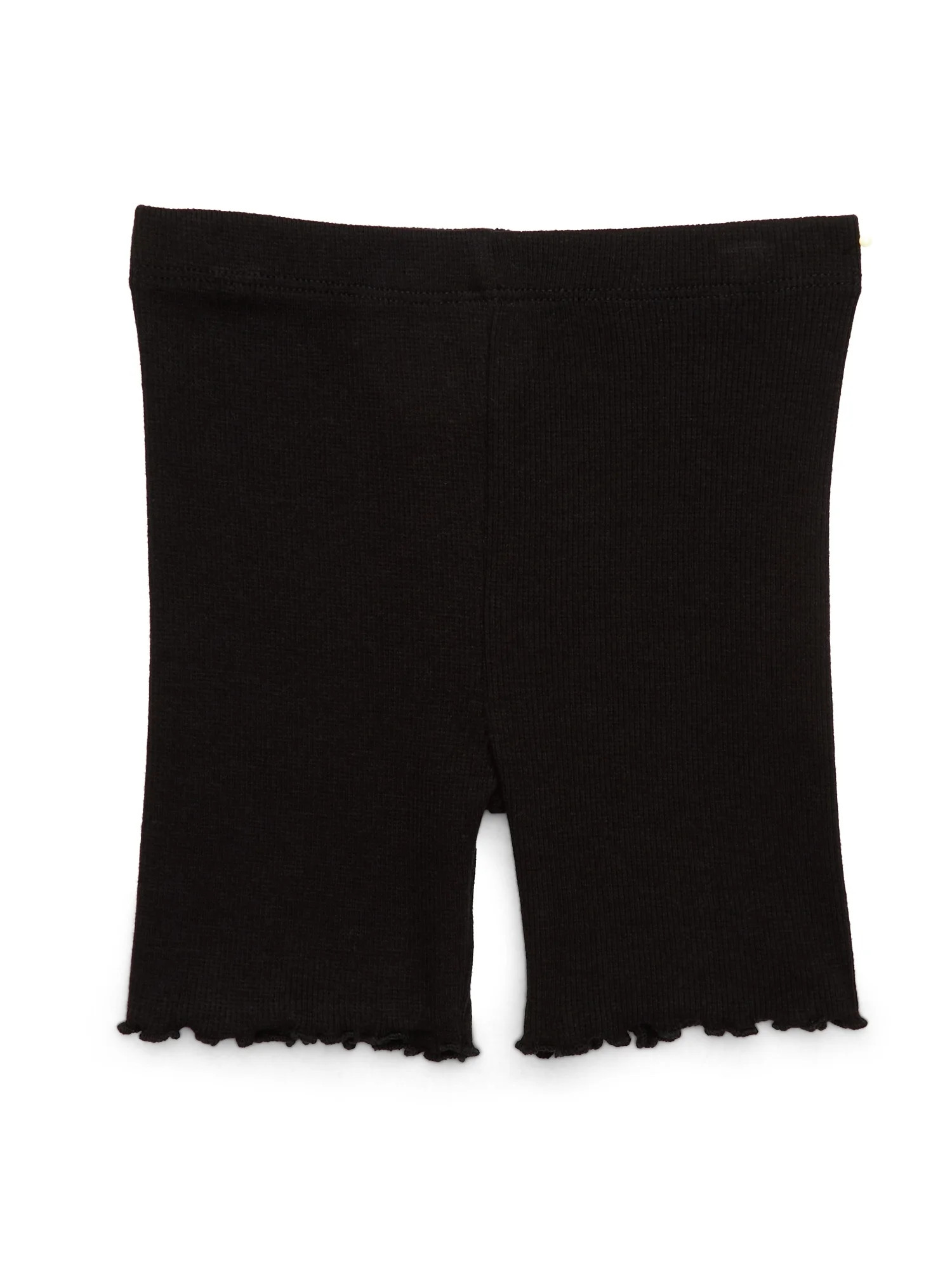 Garanimals Toddler Girl Rib Biker Shorts with Lettuce Hem, Sizes 18M-5T | Walmart (US)