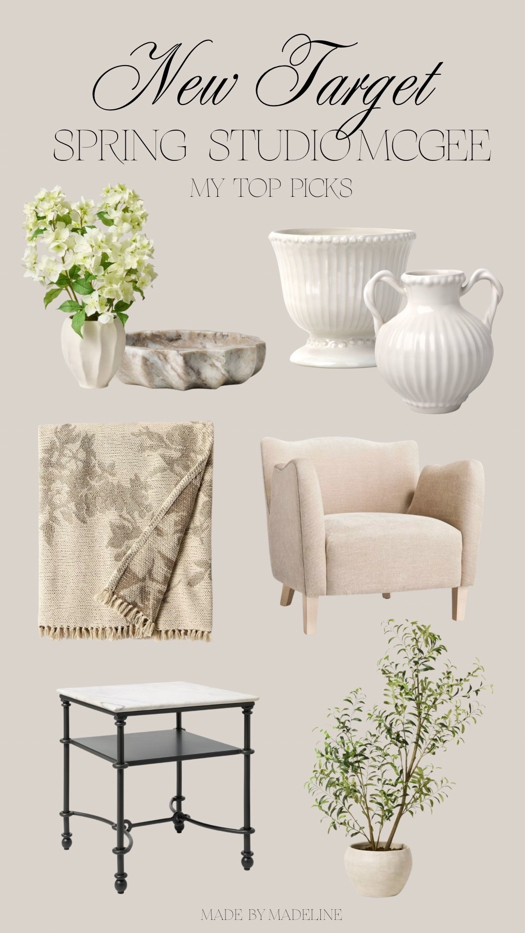 My tops picks from the new spring collection with studio McGee at Target. 

#LTKHome #LTKSeasonal