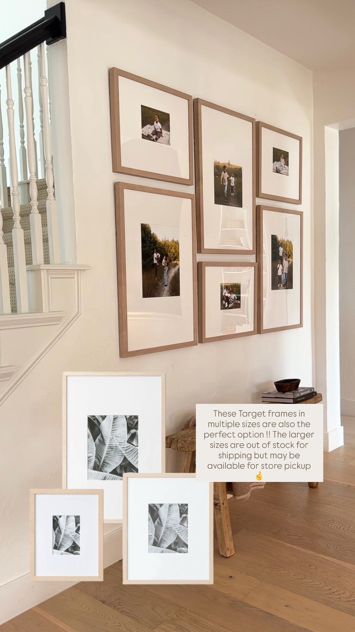 The perfect thick matted target frames to recreate the feel of this gallery wall for wayyy less 👏

#LTKHome