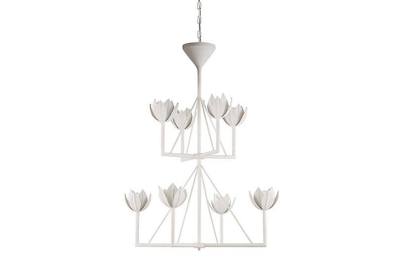 Alberto Chandelier, Plaster White | One Kings Lane