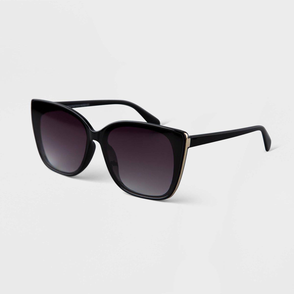 Women's Oversized Cateye Sunglasses - A New Day™ Black | Target