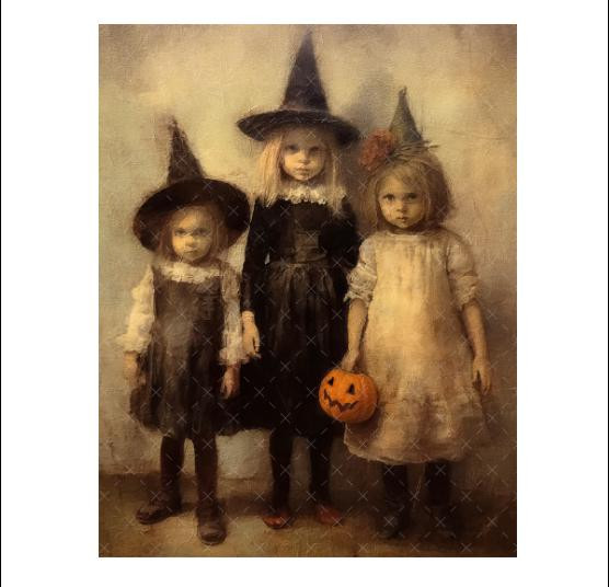 DIGITAL PRINT, Vintage Halloween Download, Halloween Vintage Digital, Mockingbird Florals, Printable Halloween Children, Grand Millennial | Etsy (Global)