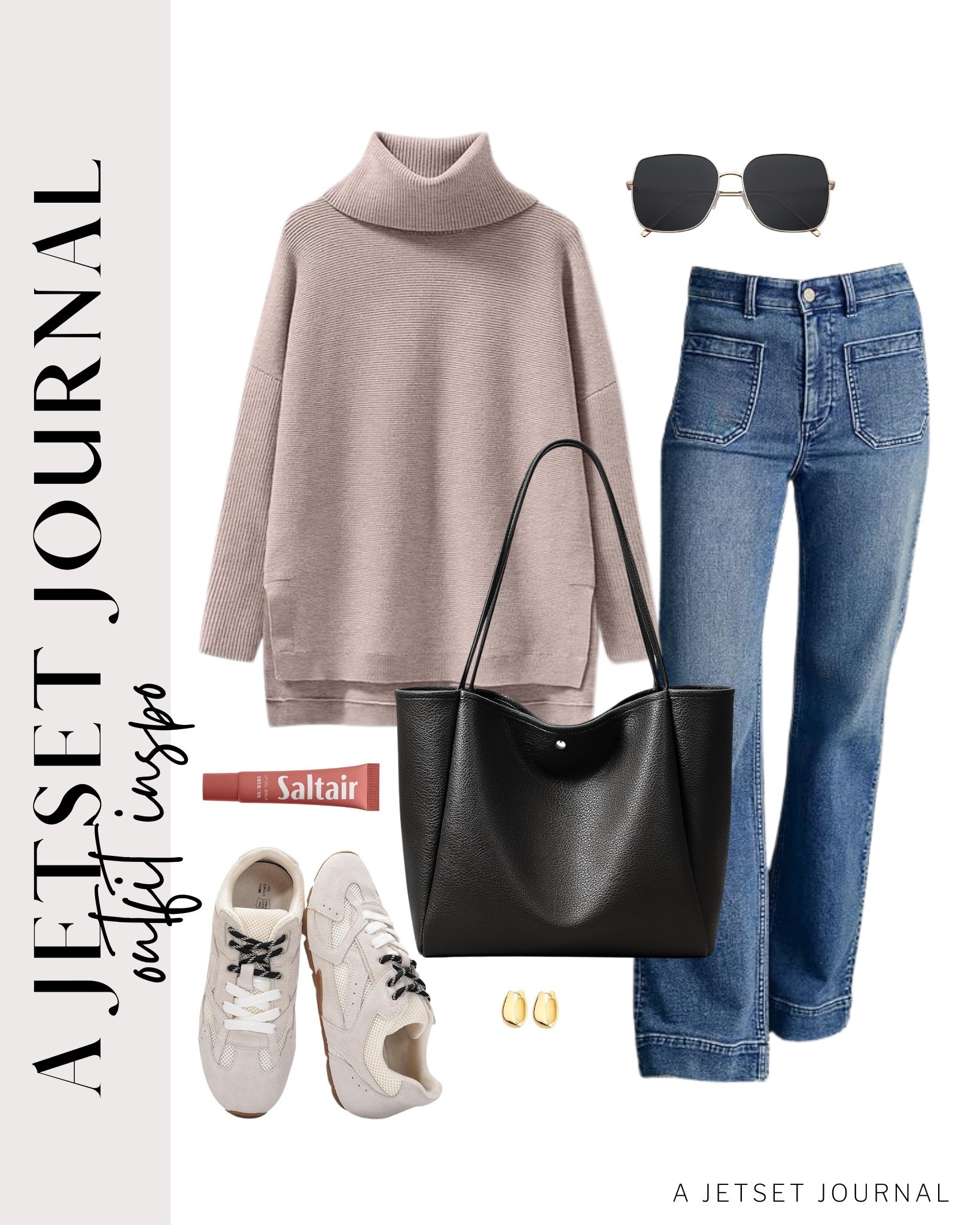 Here's how to style a turtleneck sweater for an easy and put together outfit!
saltair lip balm, gold earrings, long sleeve turtleneck shirt, straight leg jeans, airport outfit, fall to winter fashion, comfy outfit, winter style, everyday look, running errand outfit idea, makeup favorite, beauty must have, affordable style, amazon fashion

#LTKU #LTKFindsUnder50 #LTKSeasonal