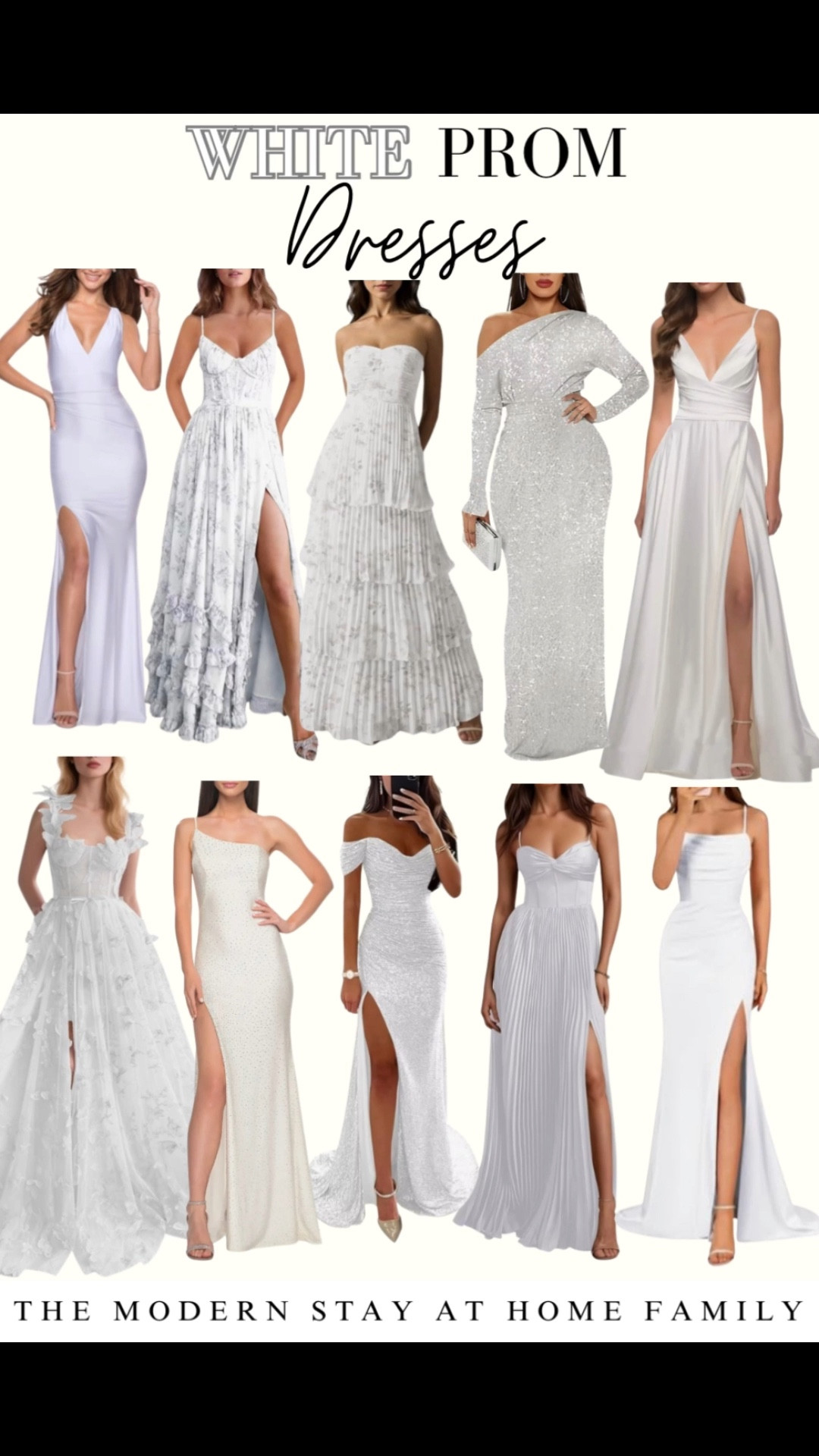 White prom dresses are the ultimate statement of elegance and timeless beauty 🤍 From sleek satin silhouettes to dreamy tulle ball gowns, these white prom dresses are perfect for creating a classy, modern, and unforgettable prom night look. Whether you love fitted mermaid styles, off-the-shoulder necklines, corset bodices, lace details, or sparkly embellishments, there’s a white prom dress to match every vibe. Style it with silver heels, pearl accessories, and a chic clutch for a clean, luxury aesthetic that photographs beautifully. If you’re searching for classy prom dresses, modest prom dresses, simple prom dresses, or glam prom dresses, these white prom dresses 2026 trends are everything.

white prom dresses, prom dresses 2026, classy prom dresses, modest prom dresses, satin prom dress, lace prom dress, tulle prom dress, mermaid prom dress, ball gown prom dress, fitted prom dress, elegant prom dress, simple prom dress, glam prom dress, corset prom dress, off the shoulder prom dress, long prom dress, formal dresses for prom, prom night outfit ideas 🤍

#LTKWedding #LTKSaleAlert #LTKBeauty