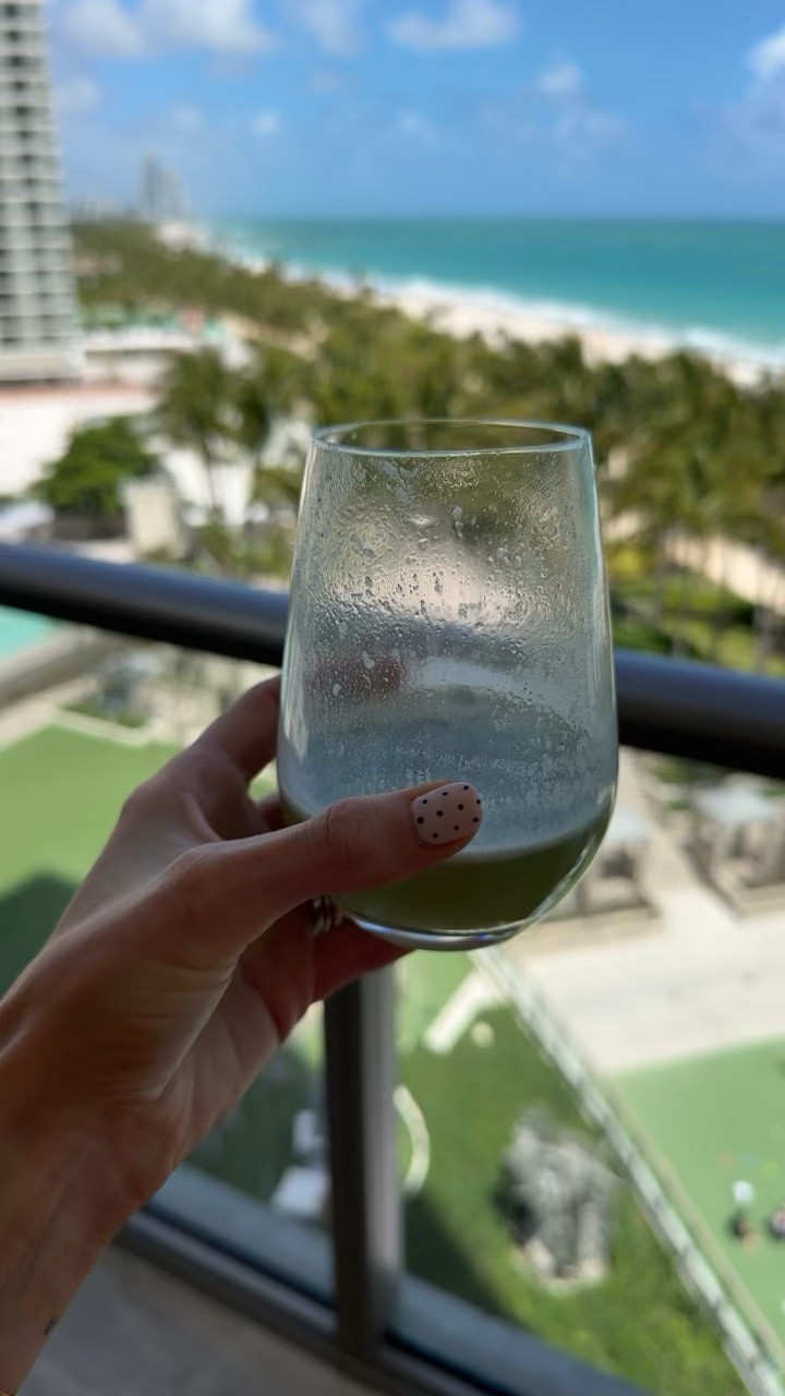 Even when traveling I bring the ingredients I need to make my feel good drink 🫶 linking everything we use here to make it 