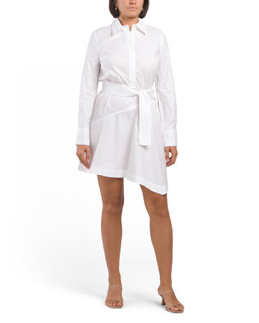 Flora Assemetrical Shirt Mini Dress | TJ Maxx