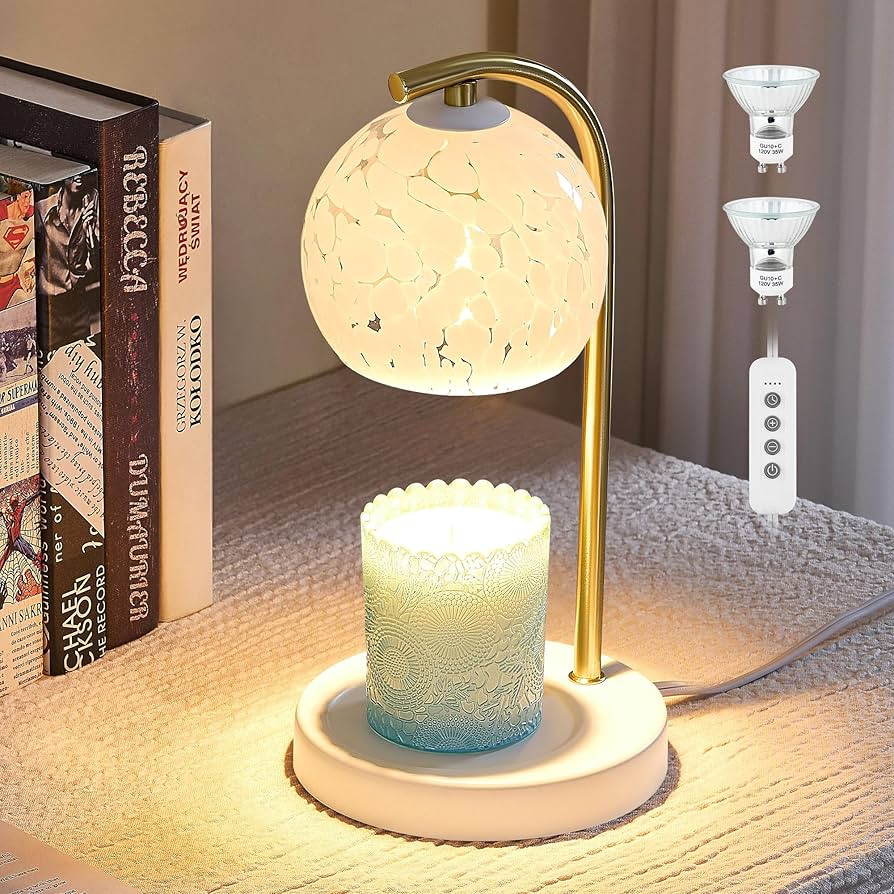 Candle Warmer Lamp Gifts for Women - Dimmable Scented Wax Melt Warmer with Timer - Housewarming G... | Amazon (US)
