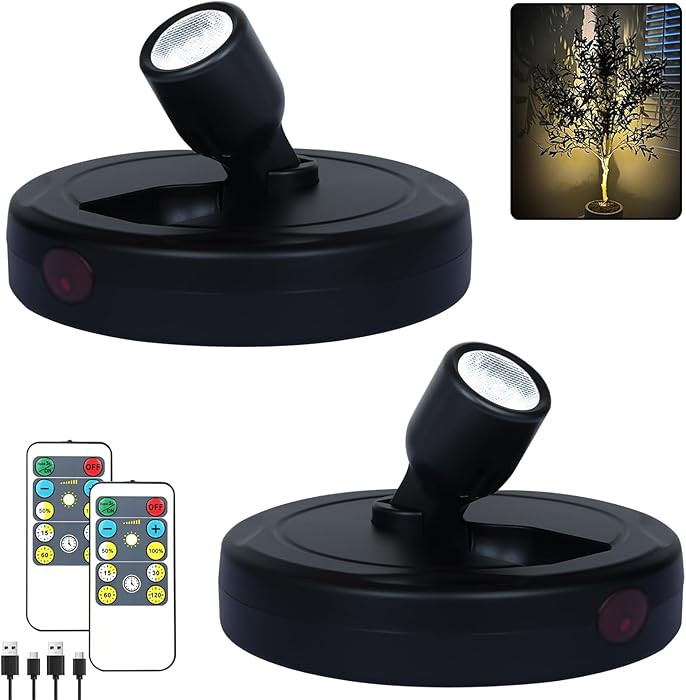 LED Spotlights, Rechargeable Battery Picture Lights, Uplighting Indoor, Spot Light with Remote, P... | Amazon (US)