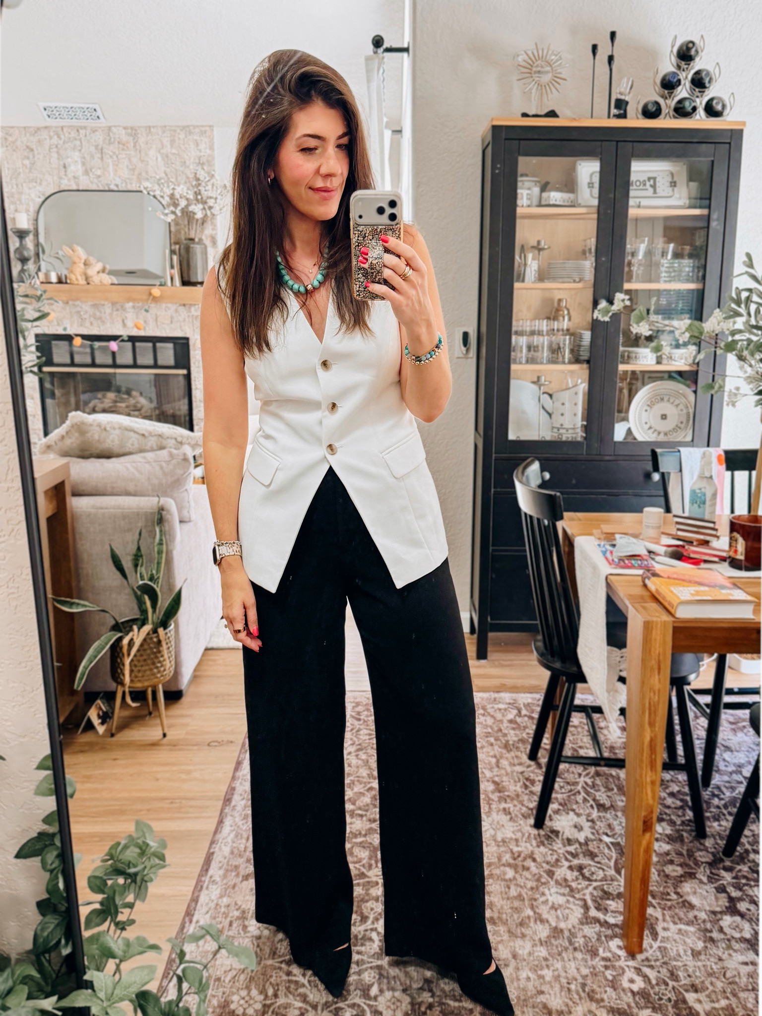 Recent workwear outfits
In a medium vest and 10 long pants

#LTKSaleAlert #LTKMidsize #LTKOver40