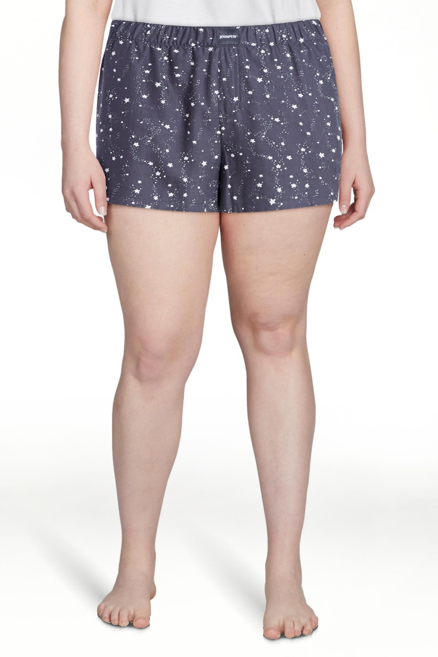 Joyspun Women's Woven Pajama Boxer Shorts, 3'' Inseam, Sizes XS-3X | Walmart (US)