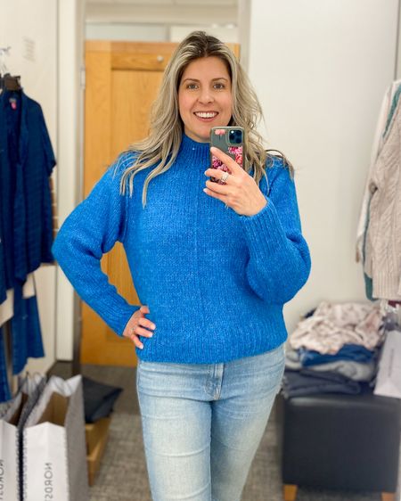 Topshop sweater, fall style, blue sweater, Anniversary Sale 

#LTKxNSale #LTKSeasonal #LTKFind