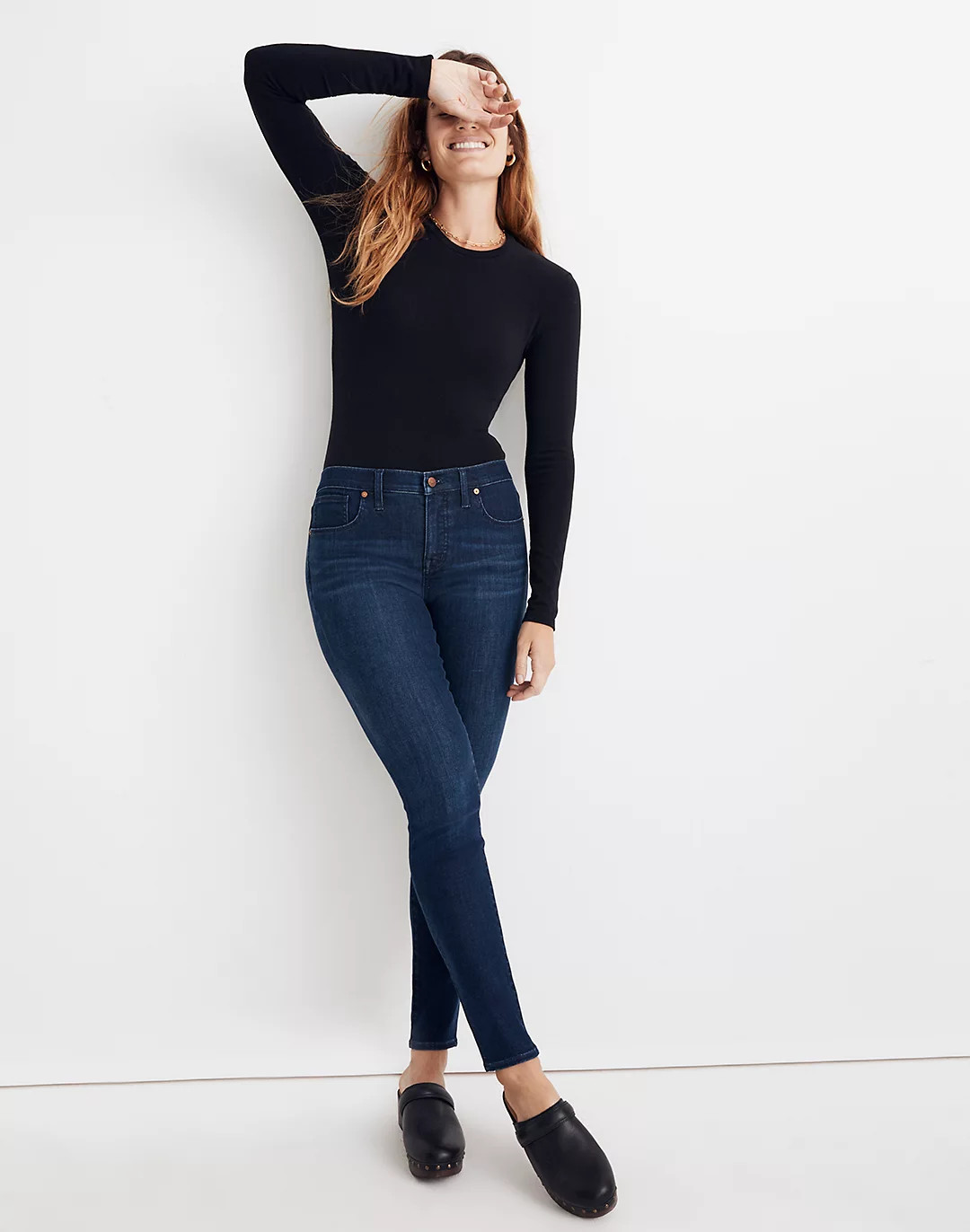 Petite 8" Skinny Jeans in Amesbury Wash: TENCEL™ Denim Edition | Madewell