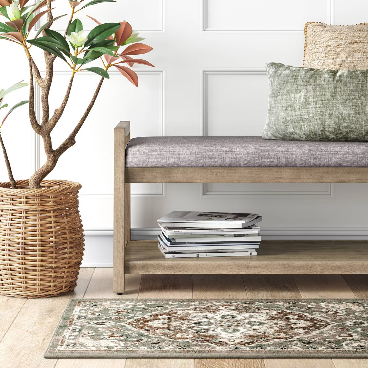 2'x3' Rowland Companion Persian Style Woven Accent Rug Gray - Threshold™ | Target