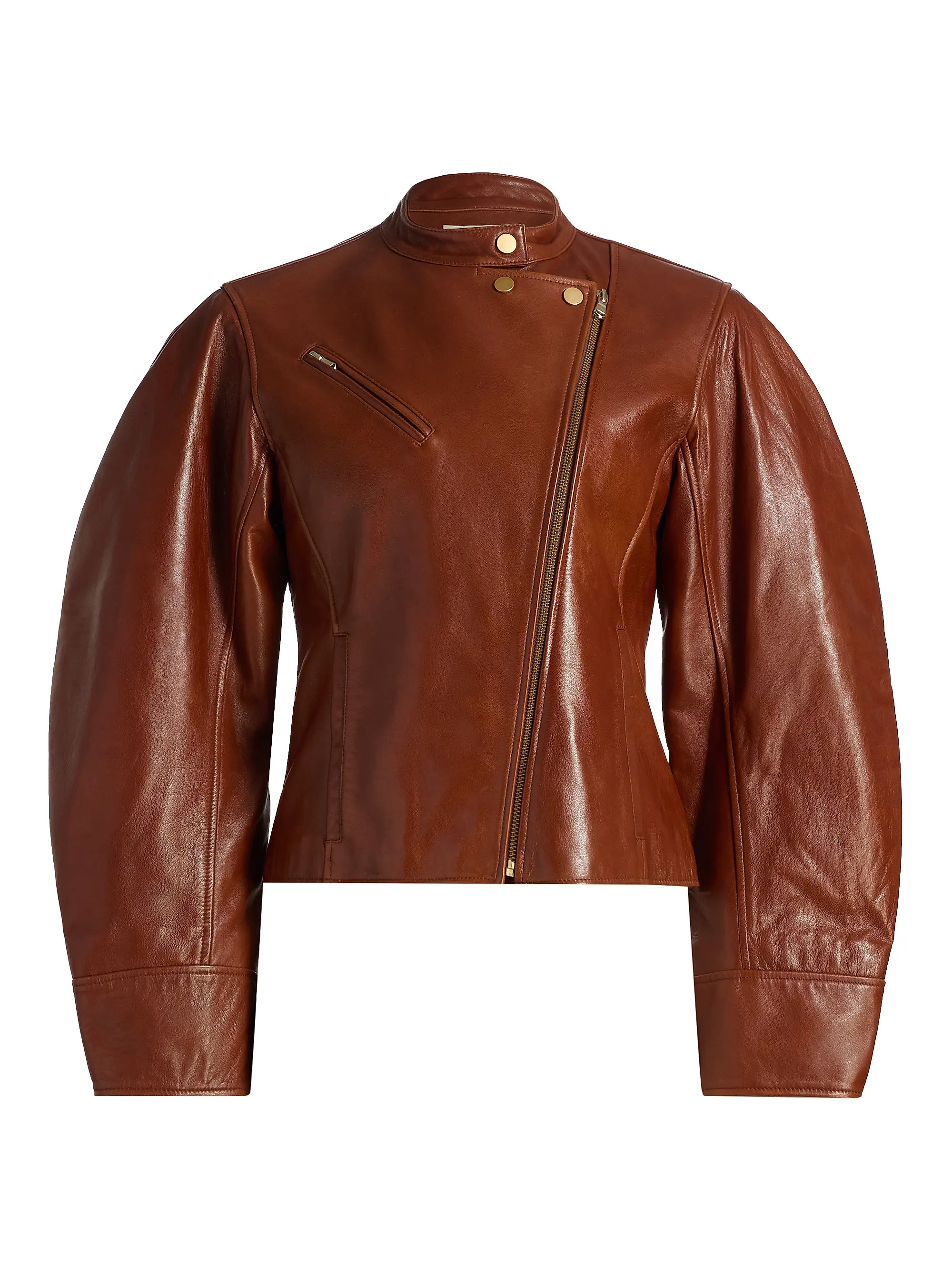Ulla Johnson Ilaria Leather Biker Jacket | Saks Fifth Avenue | Saks Fifth Avenue