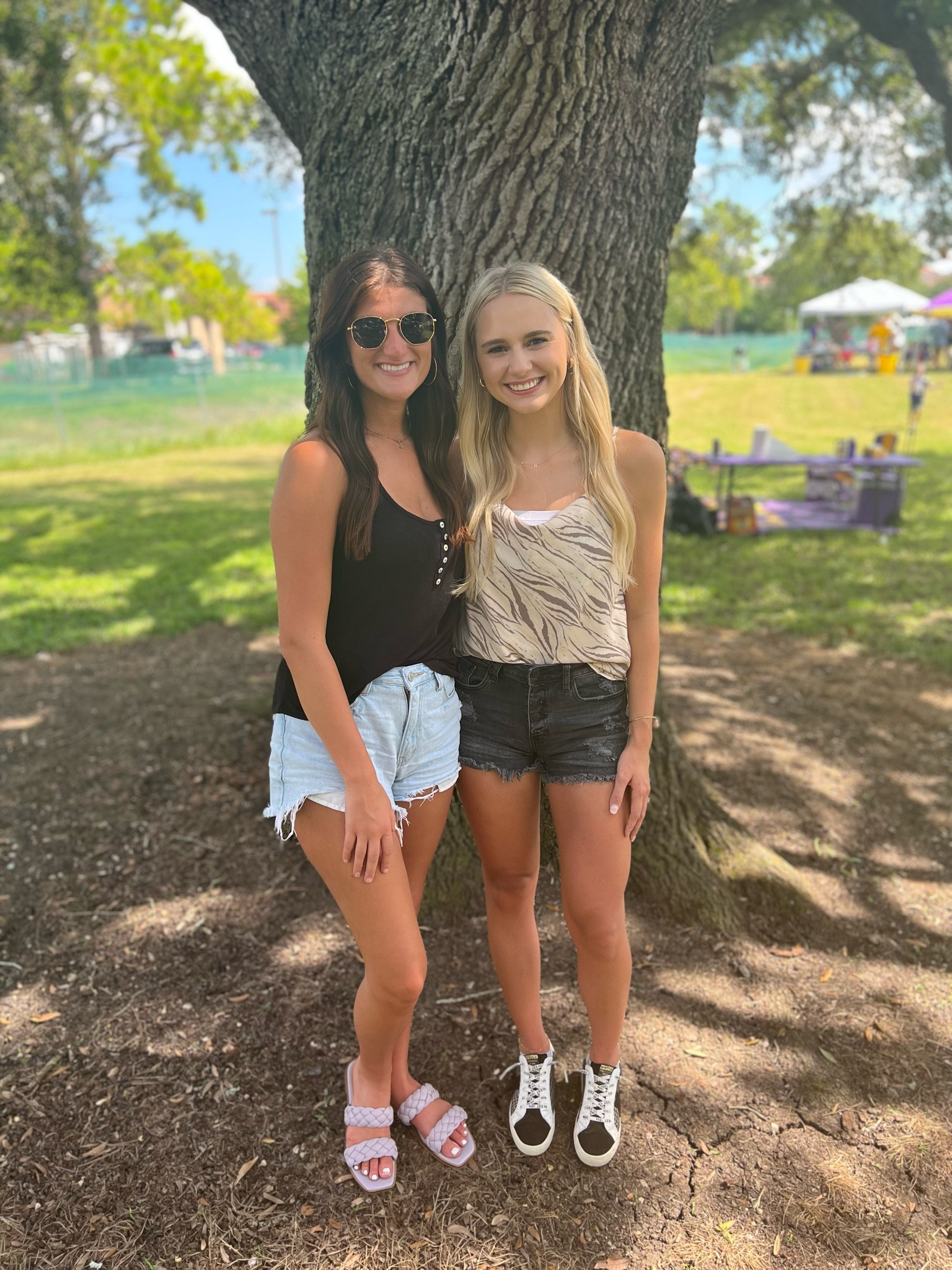 Tailgate outfit! 🐅 Vintage Havanas, golden goose dupe, tailgating 

#LTKsalealert #LTKSeasonal #LTKSale