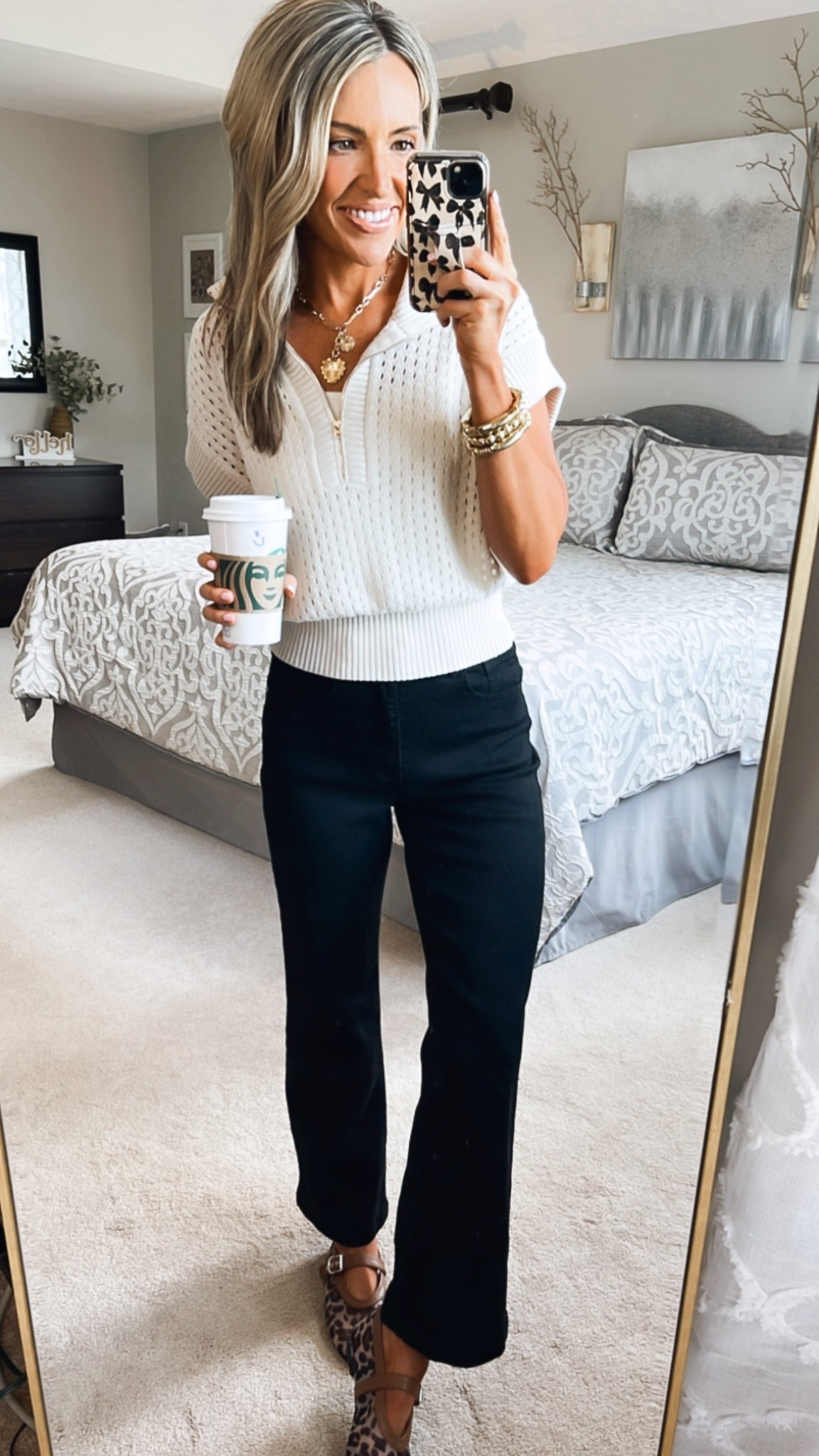 Teacher workwear outfit inspo. Just as comfortable to move around in as it is cute! Everything is TTS.

Wearing S in top & size 2, short length in black denim. I’m 5’5” 

#LTKWorkwear #LTKFindsUnder50 #LTKStyleTip