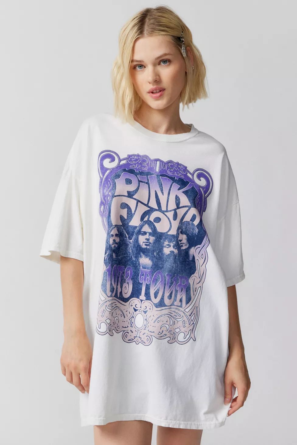 Pink Floyd Tour Poster Oversized T-Shirt Dress | Urban Outfitters (US and RoW)