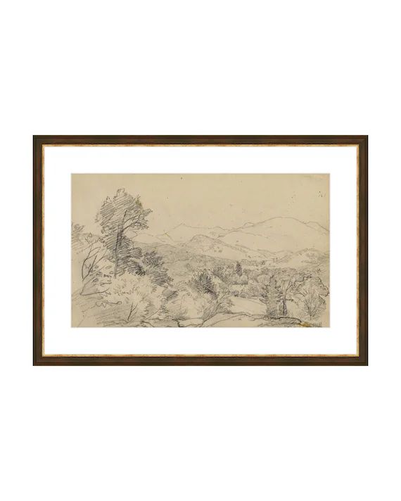 Read the full title
    Mountain Vintage Art. Vintage Sketch Art Print. Landscape Drawing. Giclee... | Etsy (US)