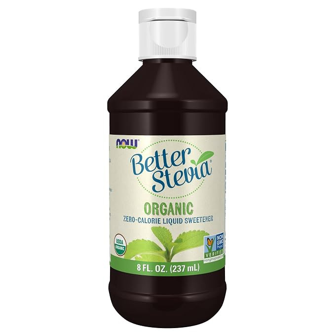 NOW Foods BetterStevia Organic Zero-Calorie Liquid Sweetener, Keto Friendly, Suitable for Diabeti... | Amazon (US)