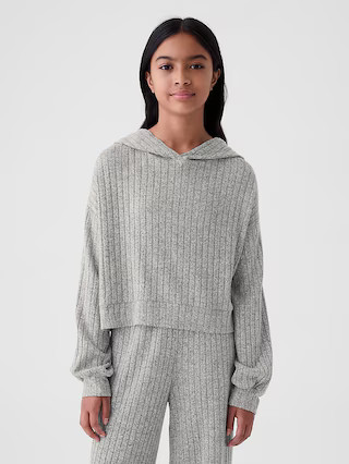 Kids Softspun Rib Hoodie | Gap (US)