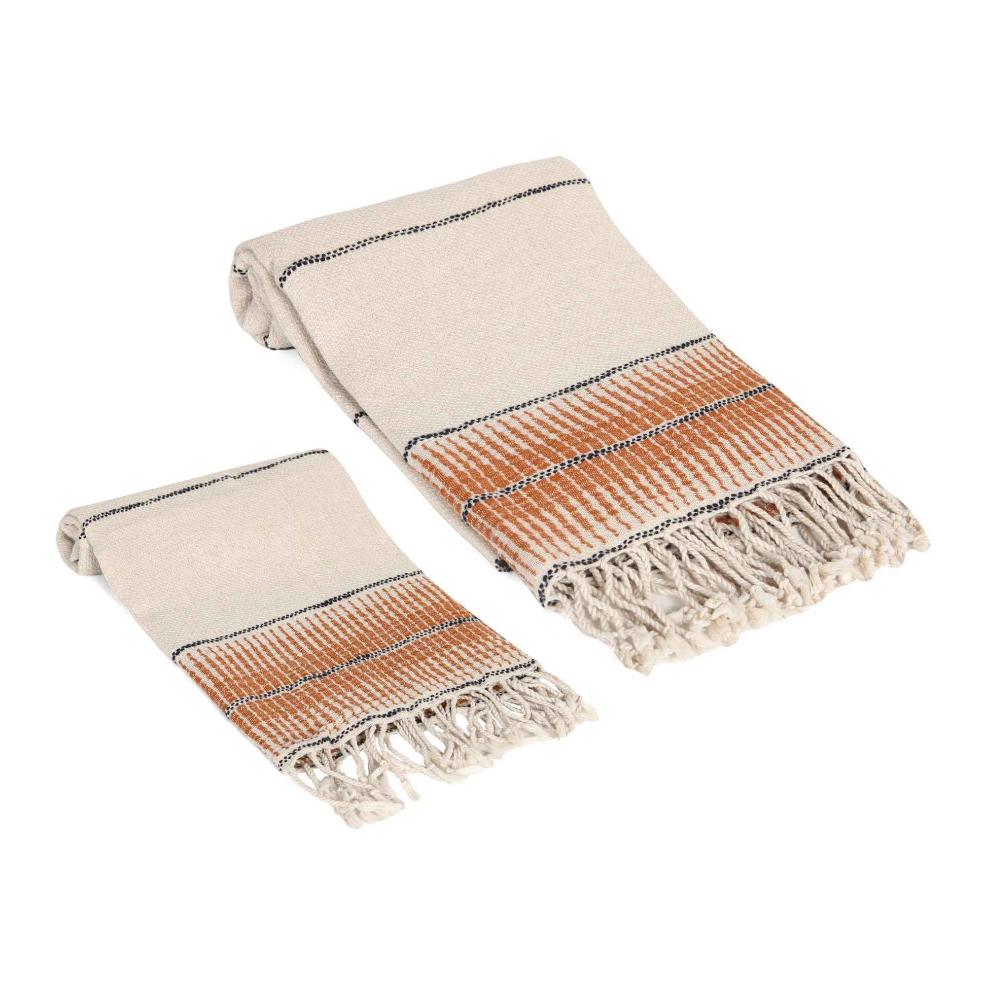 Amber Linen Turkish Towel Set | Olive and Linen LLC