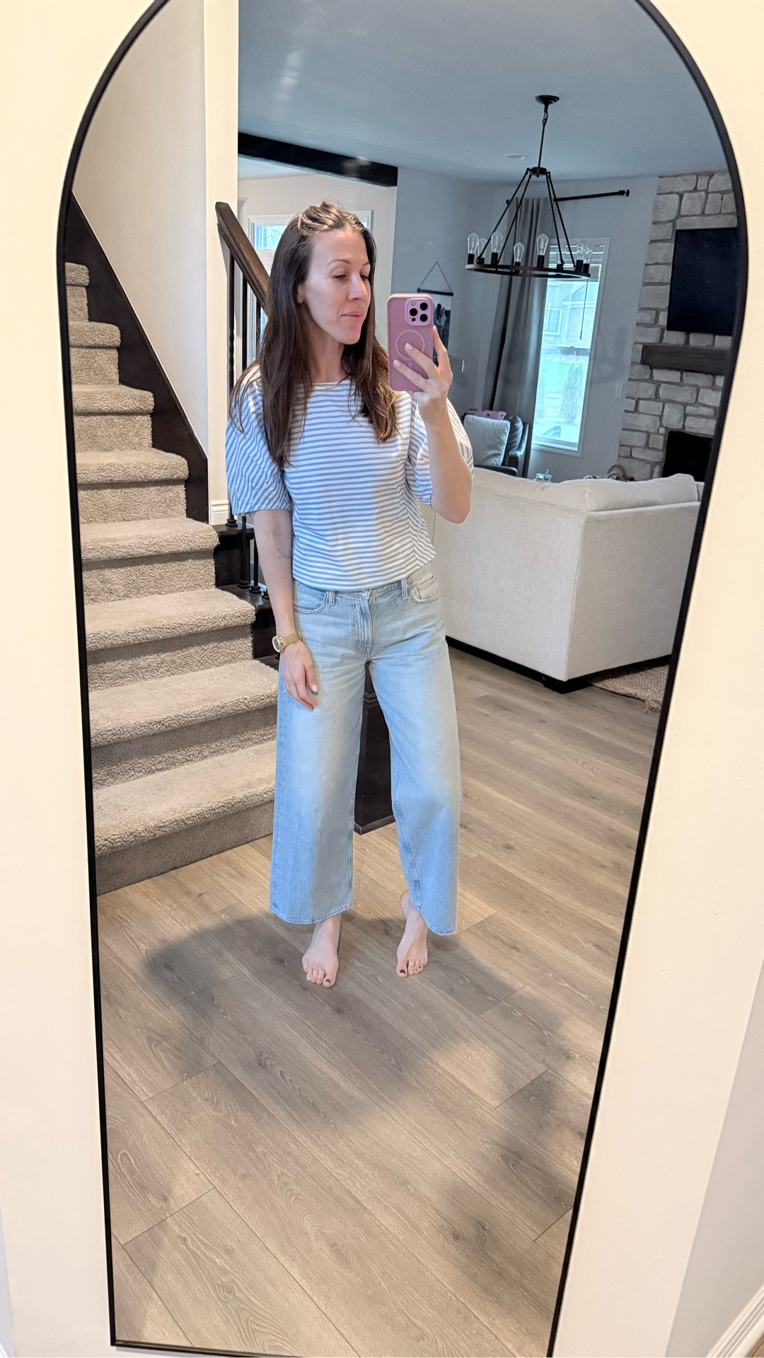 This boat neck top and puffy sleeve makes this such a cute and easy option with jeans 

#LTKootd #LTKgrwm #LTKMothersDay