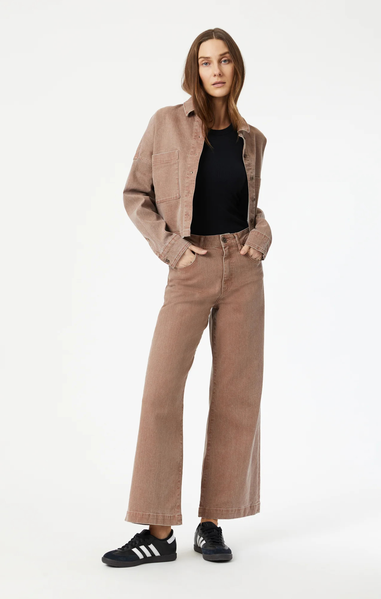 Mavi Women's Paloma Wide Leg In Rose Natural Dye | Mavi CA