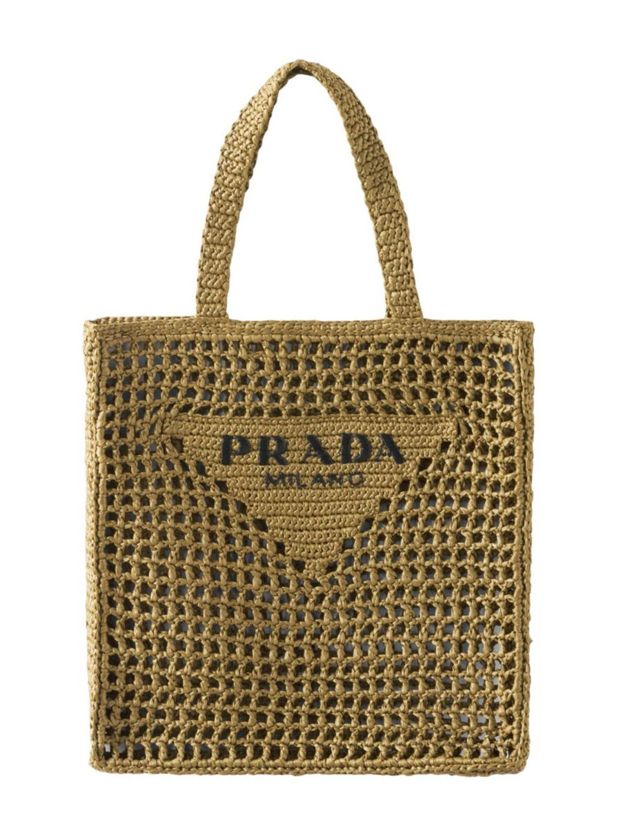 Prada Raffia Tote Bag | Saks Fifth Avenue