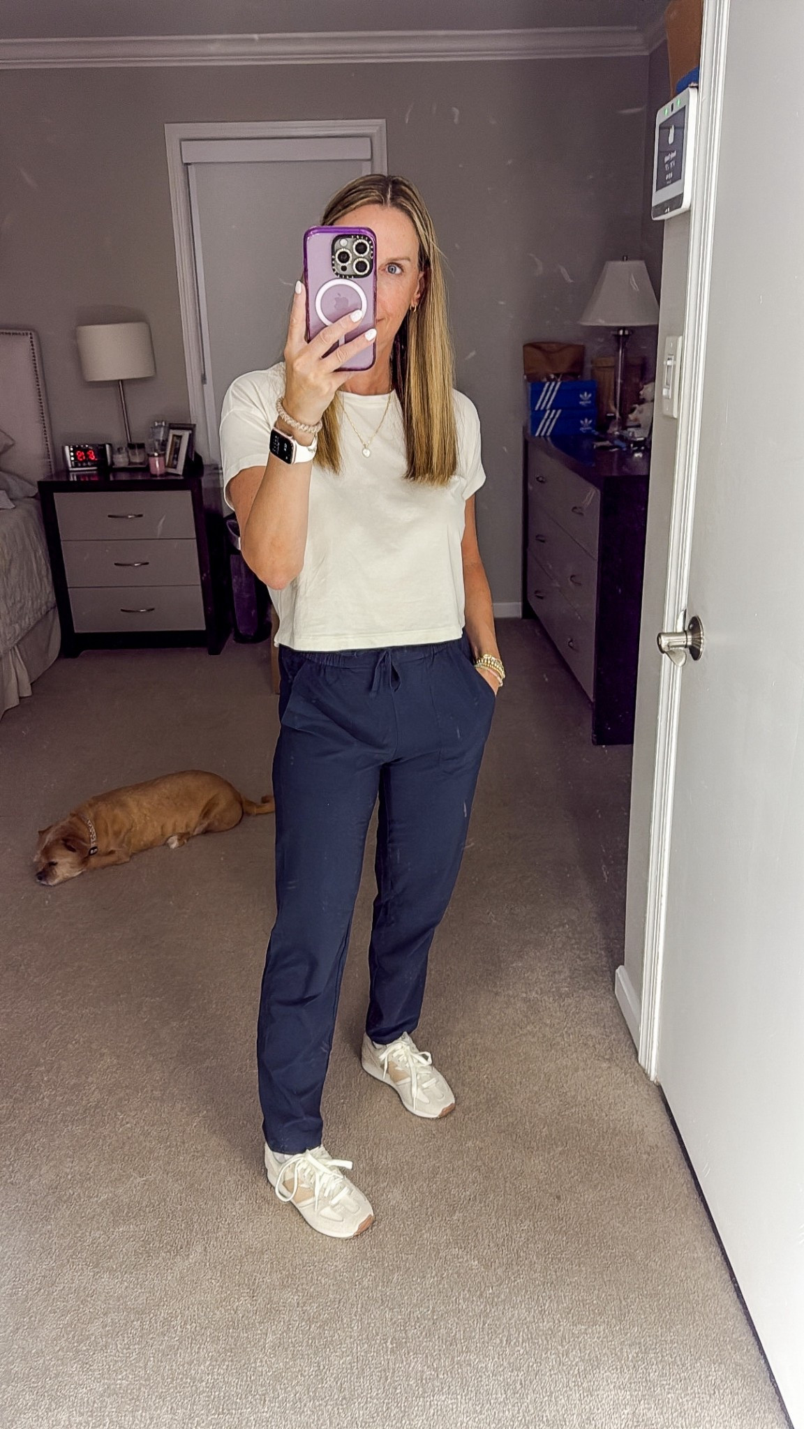 Easy early fall outfit 
Lululemon tee
Amazon pants (like Lulu dupe but better)
New Balance sneakers 


#LTKOver40 #LTKPetite