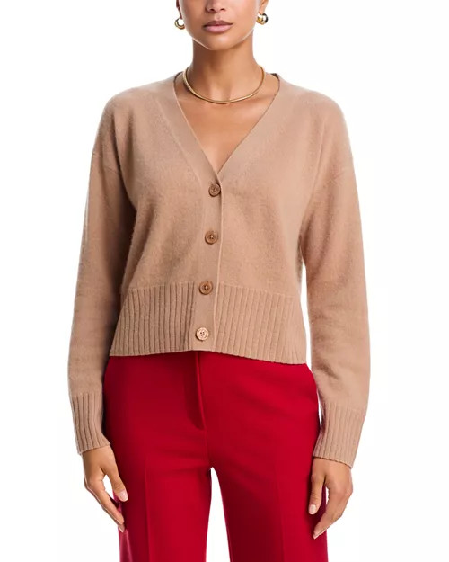 100% Cashmere V Neck Cardigan - Exclusive | Bloomingdale's (US)