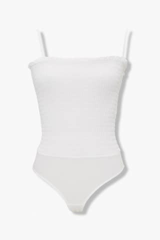 Smocked Cami Bodysuit | Forever 21 (US)