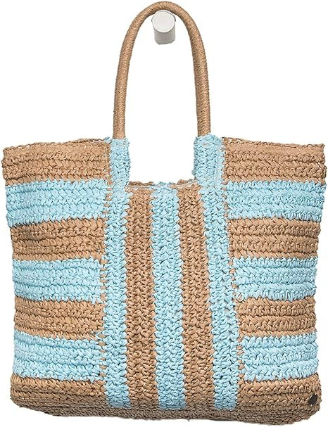 Billabong Women's in Living Color Straw Tote, Vista Blue, ONE | Amazon (US)