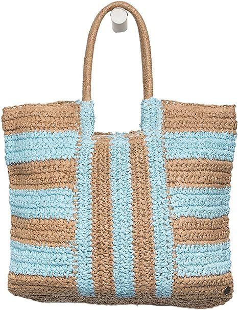 Billabong Women's in Living Color Straw Tote, Vista Blue, ONE | Amazon (US)