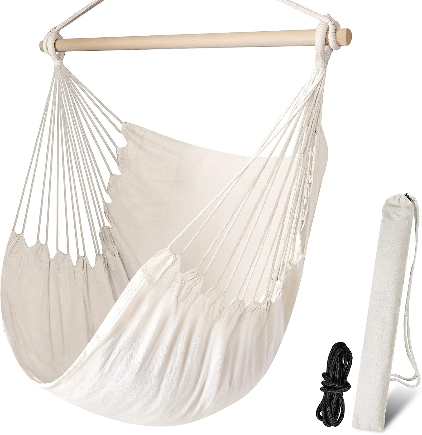 Chihee Hammock Chair Swing Chair Max 330 lbs Large Hanging Seat Patio Lawn Hanging Chair Relax Co... | Amazon (US)