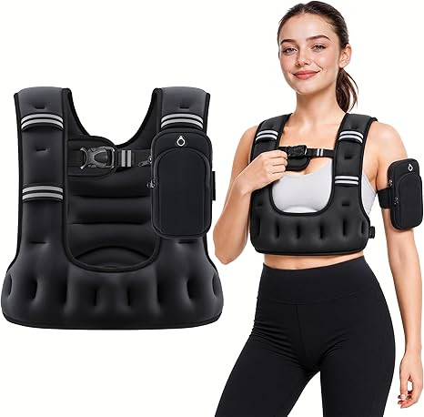 ZELUS Weighted Vest for Women Men, 6/8/12/16/20LB U-Shaped Ergonomic for Even Weight Distribution... | Amazon (US)