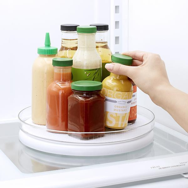 YouCopia FridgeView Turntable with Mat | The Container Store