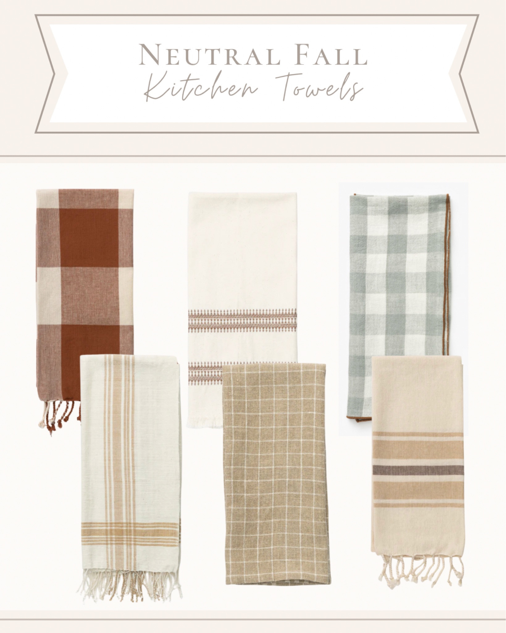 Neutral kitchen towels, fall decor, kitchen accessories 

#LTKfindsunder50 #LTKhome #LTKSeasonal