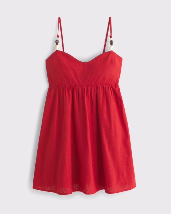 Beaded Sweetheart Babydoll Skort | Abercrombie & Fitch (US)
